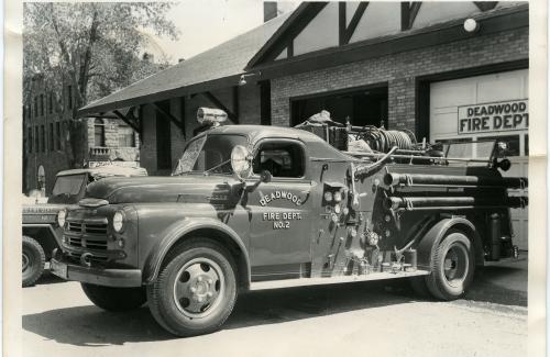 1947 Dodge Fire Truck at 3 Siever Street, circa 1953