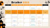 October Calendar