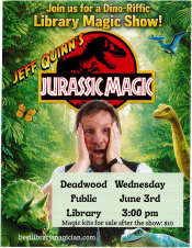 Summer Reading Kick Off Jeff Quinn's Jurassic Magic