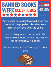 Banned Book Weeks Challenge