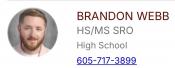 SRO Brandon Webb