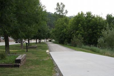 Whitewood Creek corridor along lower Main Street 