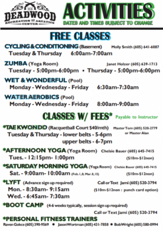 2025 Spring Activities Poster