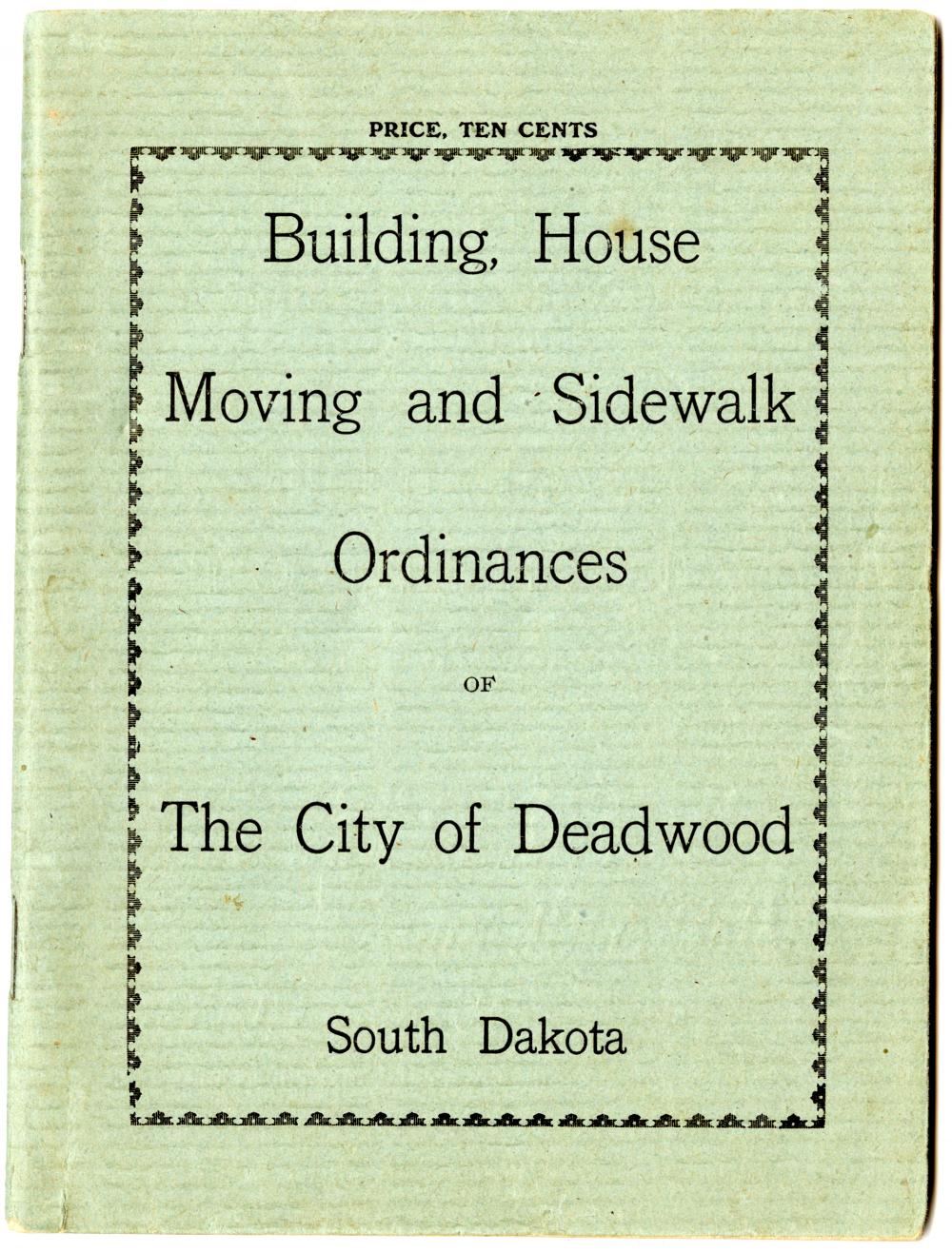 Code Enforcement City of Deadwood South Dakota